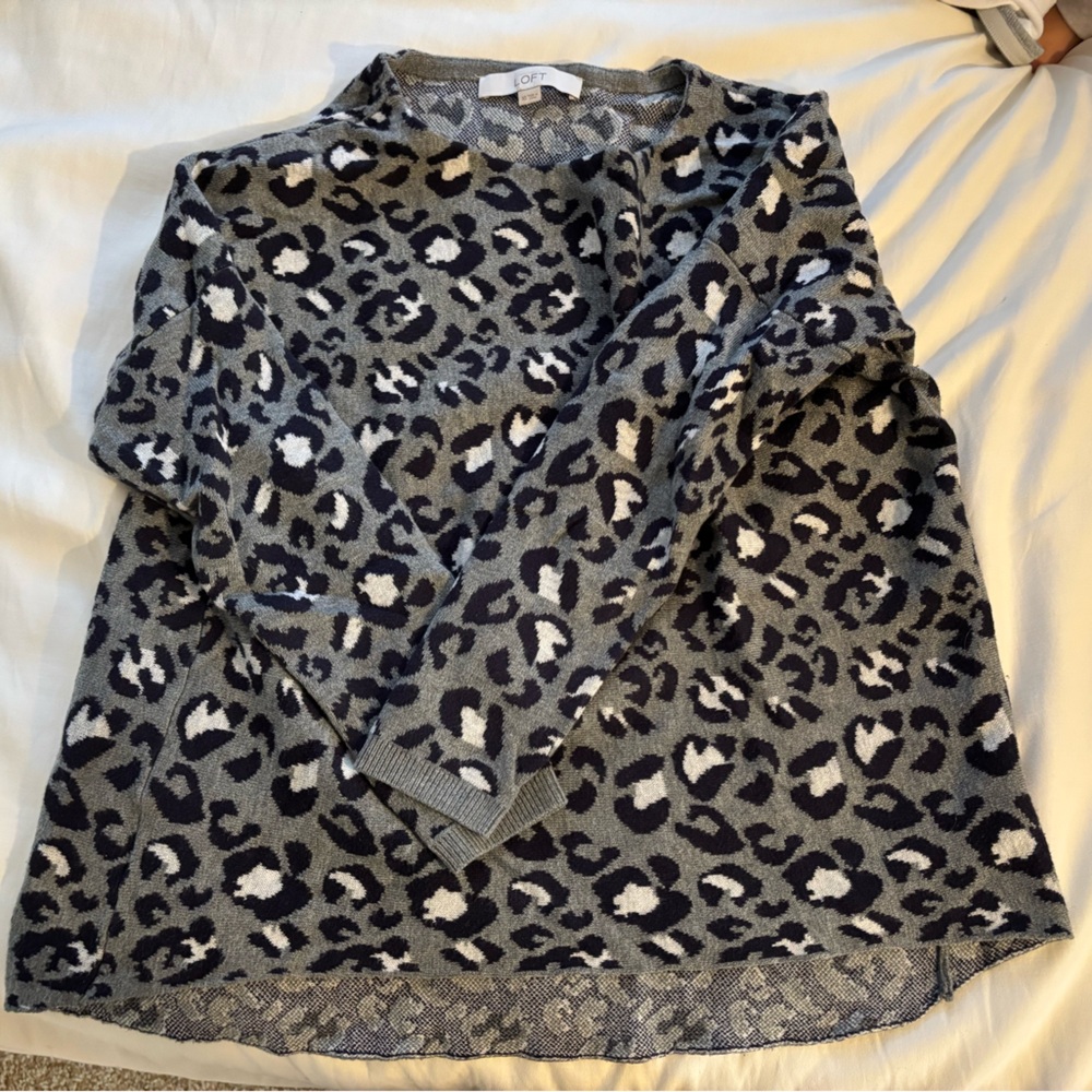 Animal print sweater